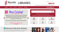 Desktop Screenshot of library.reynolds.edu