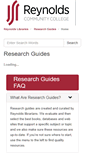 Mobile Screenshot of libguides.reynolds.edu